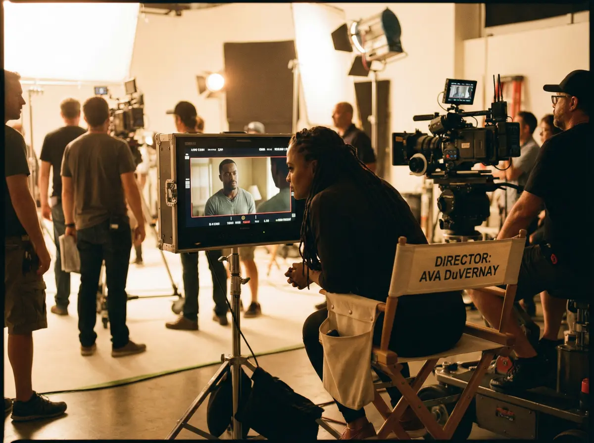 知名导演在 桃花视频 平台发布的剧组工作现场